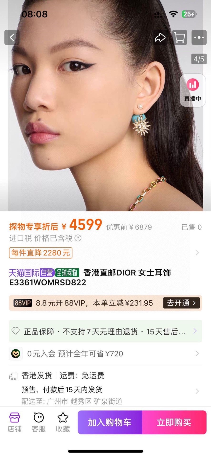 chr1st1an D10r earrings